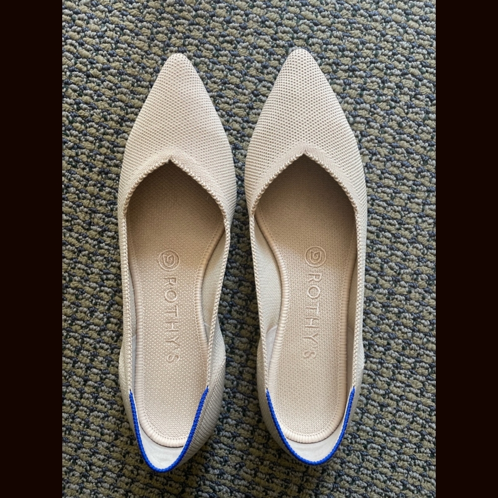Rothys Ecru Point Flats 7.5